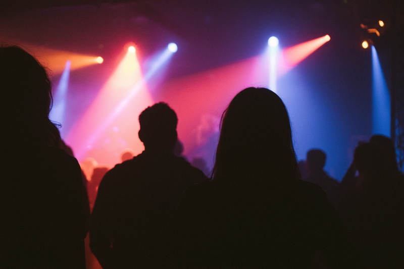 party - social event, dark, audience, stage - performance space, festival, guys, event, night, nightclub, stage, crowd, group of people, band, music, spotlight