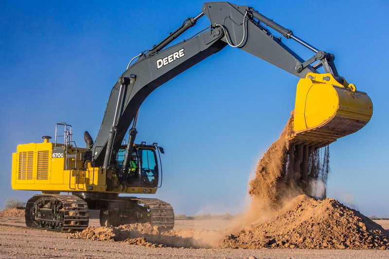 Excavator, Vehicles, 1080P, John Deere 670G LC
