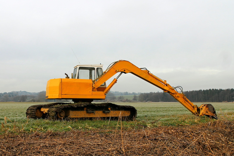 land vehicle, site, Construction, field, machinery, work machine, nature, bulldozer, blade, construction site, technology, development, 2K, sky, Shovel
