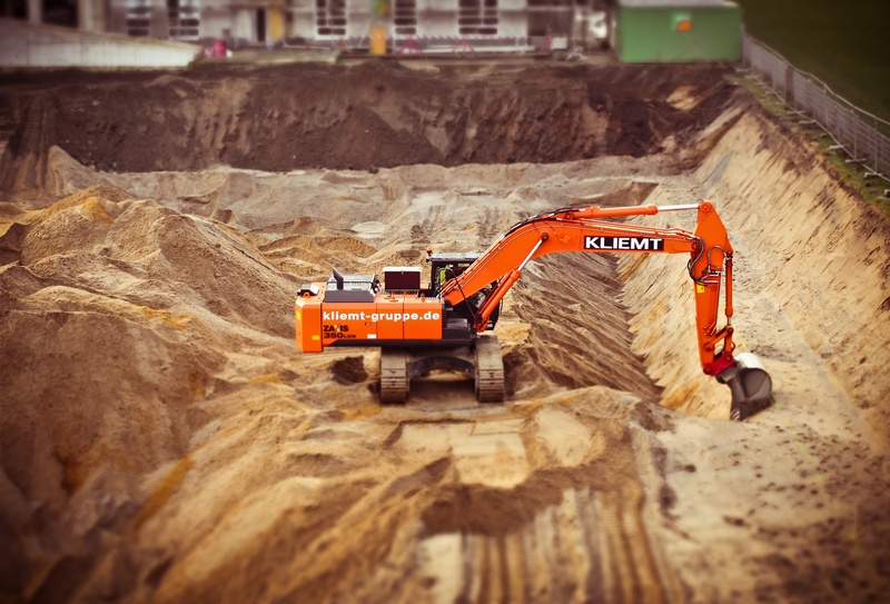4K, dredge, construction industry, site, road, land vehicle, construction vehicle, machinery, excavators, no people, construction equipment, industry