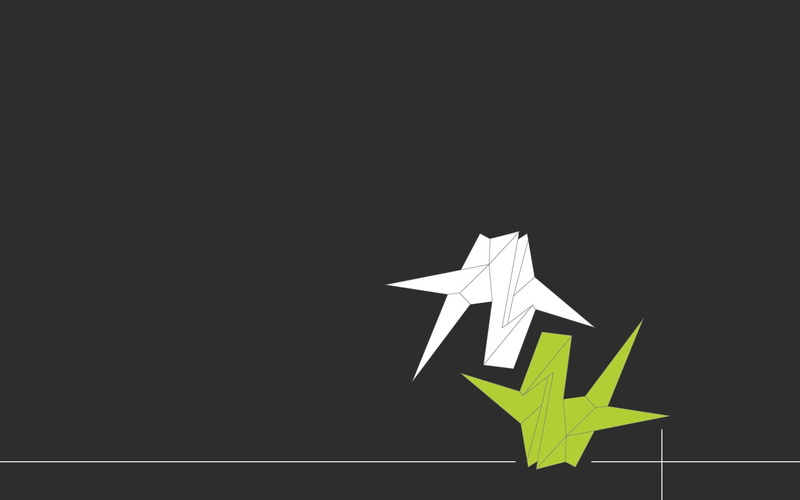 peace, 1080P, 3d and abstract, bird, lime, japan, amp, cranes, green, illustration, crane