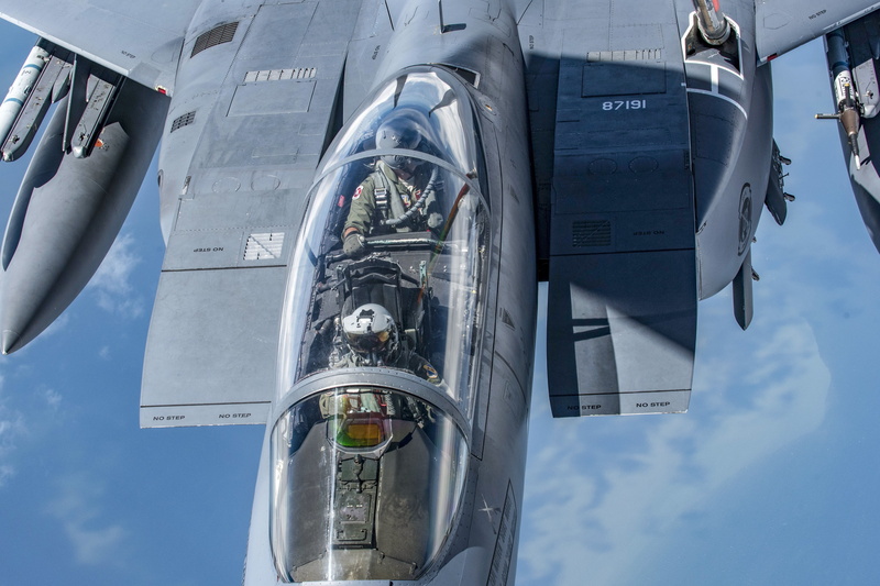 F-15E Strike Eagle, 4K, Pilot, Cockpit, USAF