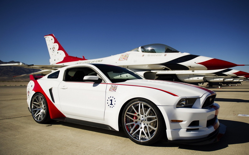 Mustang GT, Ford, mustang, 2014, 1080P, USAF, Thunderbirds Edition, gt