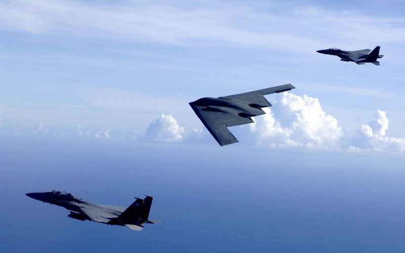 military, b, spirit, f, eagles, aircraft, 1080P