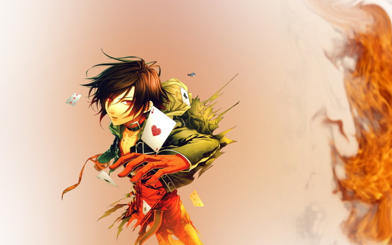 red, adult, fashion, studio shot, clothing, creativity, Amnesia (game), colored background, playing cards, celebration, yellow, indoors, one person, hairstyle