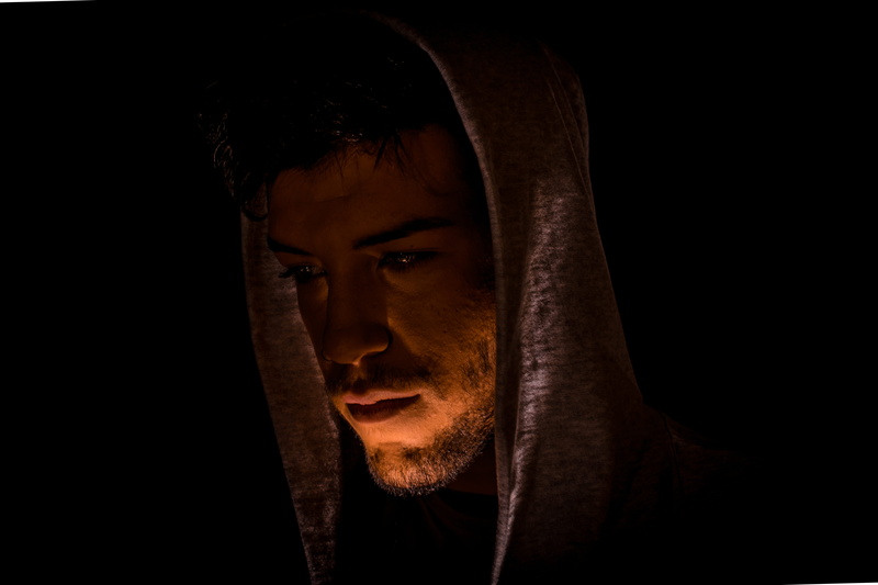 looking, indoors, brown eyes, one person, portrait, boy, black, lifestyles, close-up, young men, 5K, degraded, brown, beard, facial hair, dark, contemplation