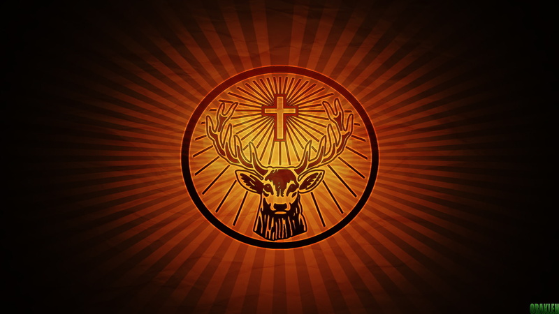 yellow, orange, red, 1080P, deer