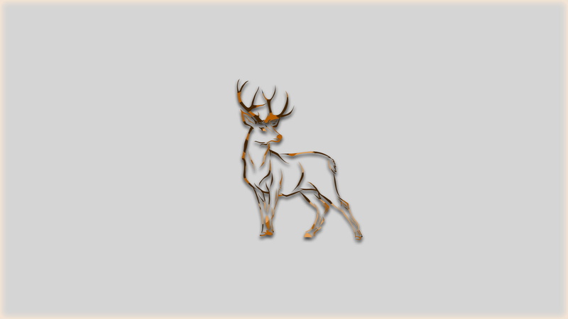 brown, 1080P, deer, animals, simple