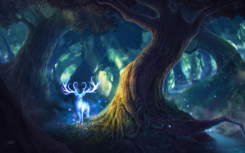 nature, animal wildlife, plant, 4K, one animal, sea, tree, animal themes, underwater, trunk, outdoors, animal, water, land, deer 4k wide, no people, beauty in nature