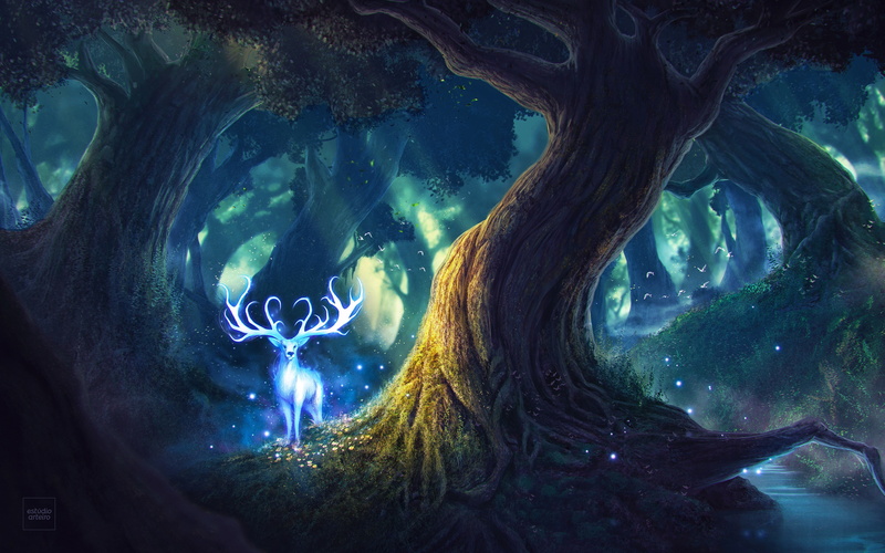 Deer, Fairy, 4K, k