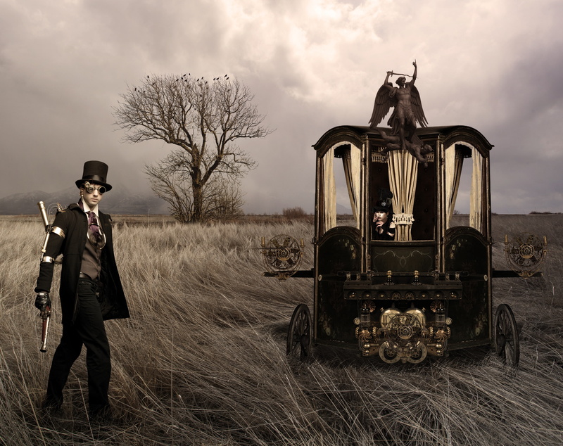 warm clothing, full length, uniform, clothing, Holidays, plant, hat, real people, standing, lifestyles, Carriage, Halloween, Landscape, one person, clyde
