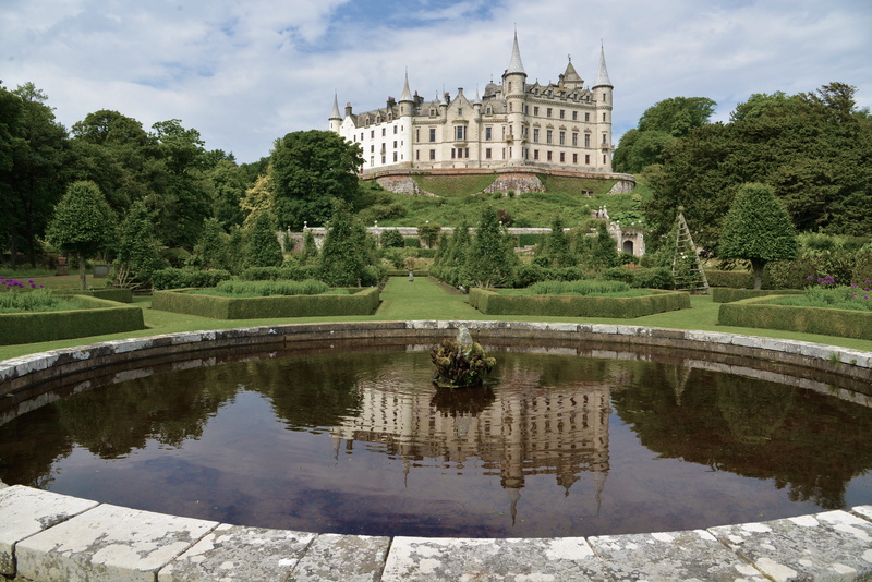no people, building exterior, formal garden, ornamental garden, reflection, travel destinations, travel, nature, tree, outdoors, built structure, the past