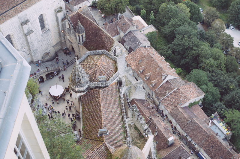 belief, high angle view, outdoors, religion, rocamadour, building, twelfth-century, cliff, building exterior, architecture, day, built structure, tree
