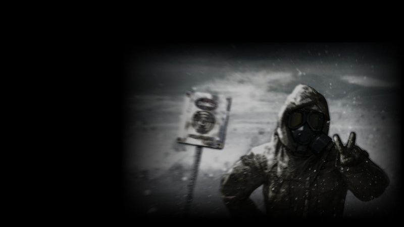 real people, adult, sign, unrecognizable person, one person, apocalyptic, text, wall - building feature, gas mask, mask, indoors, portrait, fear, standing