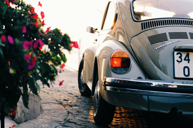 tail light, day, stationary, automotive, parked, volkswagen, nature, holiday, transportation, land vehicle, close-up, motor vehicle, daytime, beetle, tree