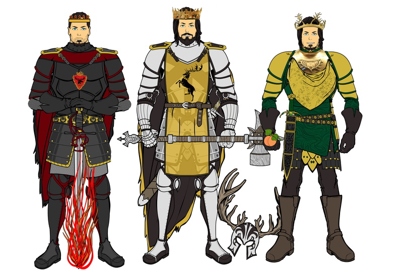 Fantasy, A Song Of Ice And Fire, Renly Baratheon, Robert Baratheon, Stannis Baratheon, 2K