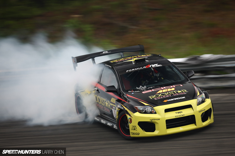 tc, cars, 1080P, yellow, hd, smoke, drift, car, black, energy, rockstar, scion, drink