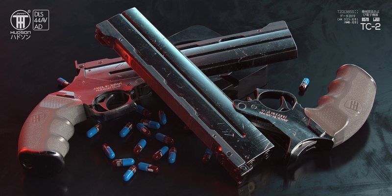 pills, 720P, Filippo Ubertino, Hudson TC-2, 3D, pistol