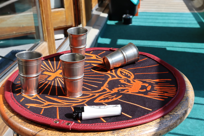 5K, leathercraft, Jägermeister, shot glass, leather, lighter, handmade