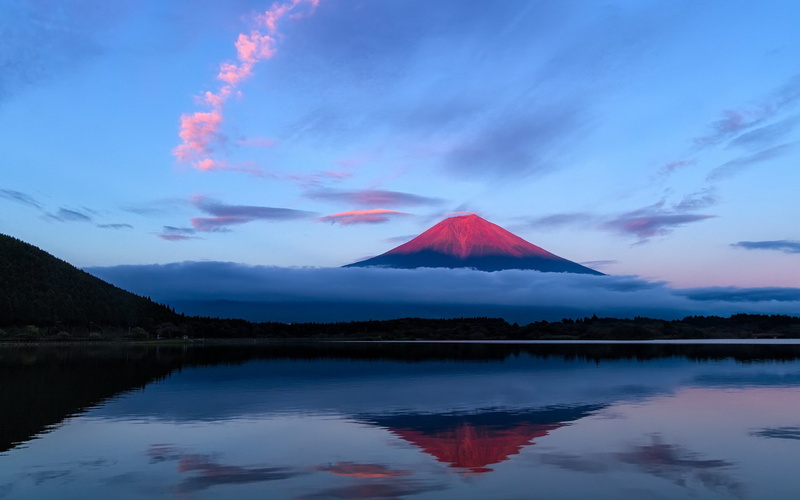 non-urban scene, no people, tranquil scene, waterfront, idyllic, outdoors, sky, 1080P, mountain, cloud - sky, lake, sunset, water, unbelievably beautiful pictures nature 1920x1200