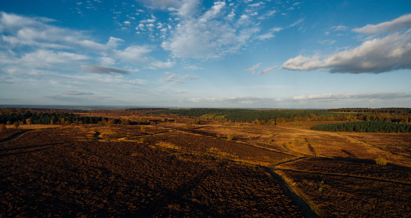 no people, cloud - sky, day, 4K, cannock, rural scene, drone, united kingdom, land, staffordshire, horizon over land, sunset, outdoors, aerial, cannock chase district