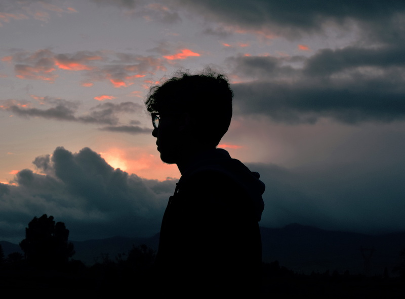 real people, standing, nature, cloud, orange, portrait, sun, men, trees, boys, grey, silhouette, air, orange color, sky, glass, lifestyles, leisure activity