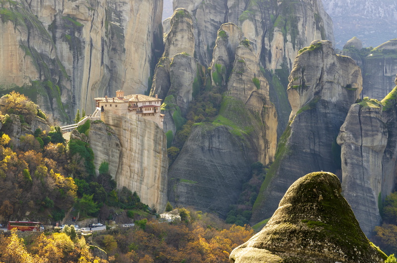 church, beauty in nature, spectacular, built structure, solid, the past, scenic, 4K, formation, architecture, nature, rock - object, mountains, cliff