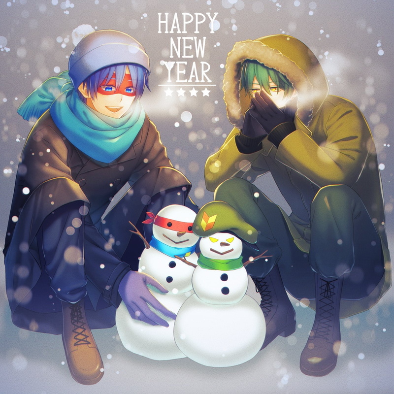 gray, snowman, 720P, friends, splendid, happy, flippy, background, (htf), tree