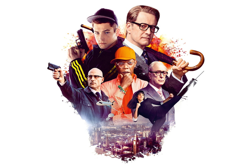 young men, friendship, joy, adult, studio shot, guns, cap, group Of People, humor, white background, Samuel L. Jackson, males, cheerful, Sofia Boutella