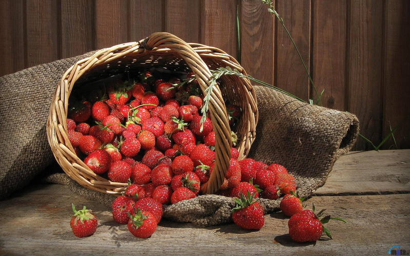fruits, 1080P, strawberry