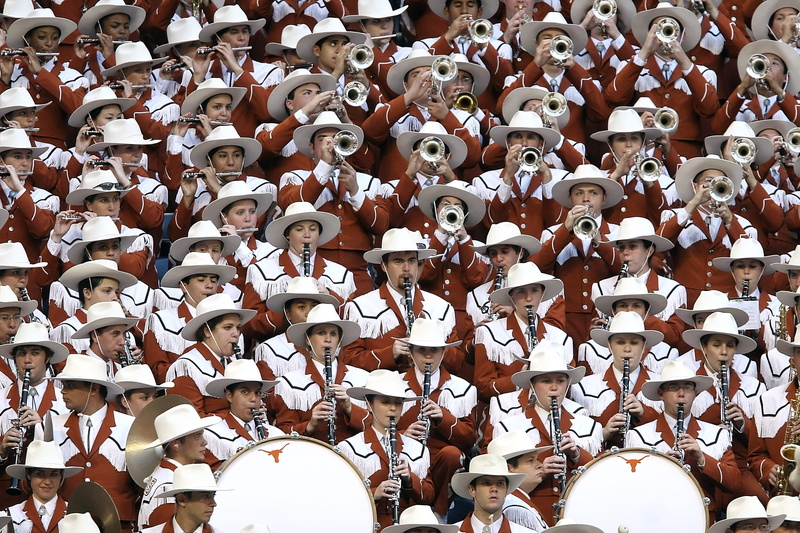 high angle view, male likeness, pop, belief, enthusiasm, musical, orchestra, play, time, crowd, artist, playing, wind, texas, band, texan, spectators, clarinet