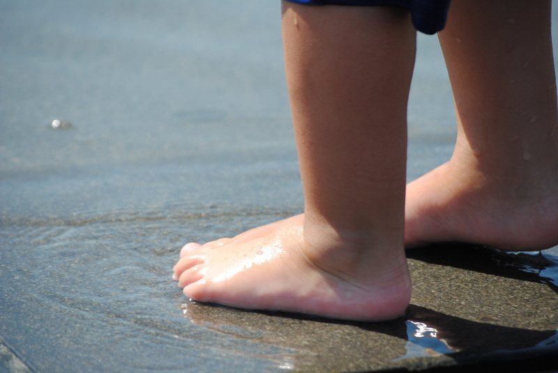 wet, land, foot, 4K, water, one person, kid, leisure activity, toddler, vacation, human body part, adult, sunny, legs, time, shallow water, day, feet