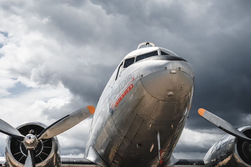 aerospace industry, 5K, airplane, airport, stationary, wheel, no people, nature, metal, freighter, machine, transportation, sprinkler, sky, ship, propeller