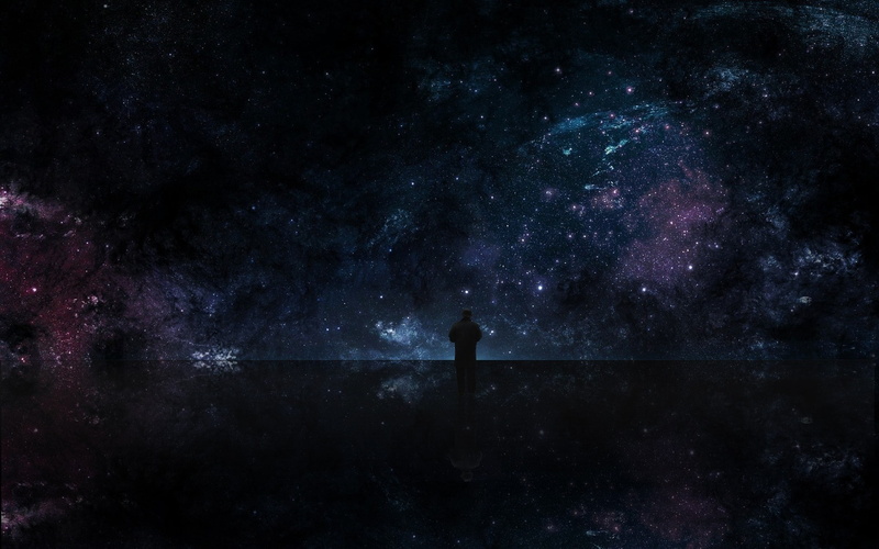 1080P, space, space art, alone, isolation, galaxy