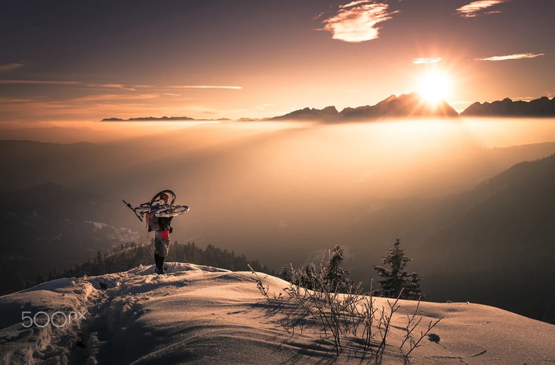 loneliness, jungle, isolation, mountains, 500px, 720P, mist, sunset, bicycle, landscape