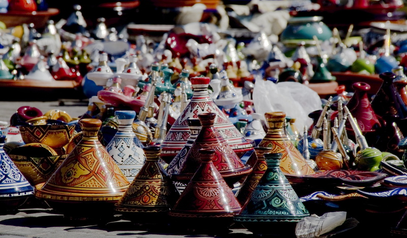 retail display, store, art and craft, pottery, morocco, sale, no people, small business, order, colorful, market stall, collection, market, creativity