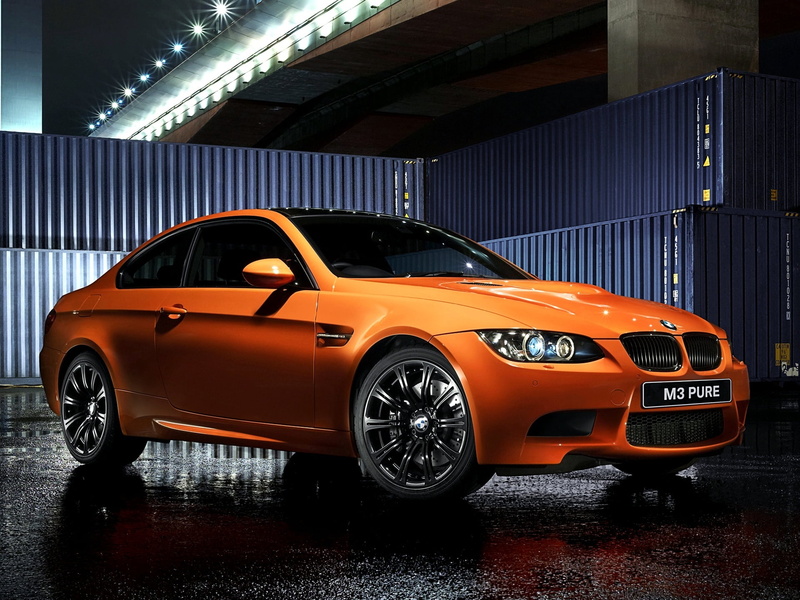 Machine, night, The front, street, vintage car, parking garage, Coupe, 2012, built structure, indoors, illuminated, transportation, taxi, gold, BMW, Pure Edition II