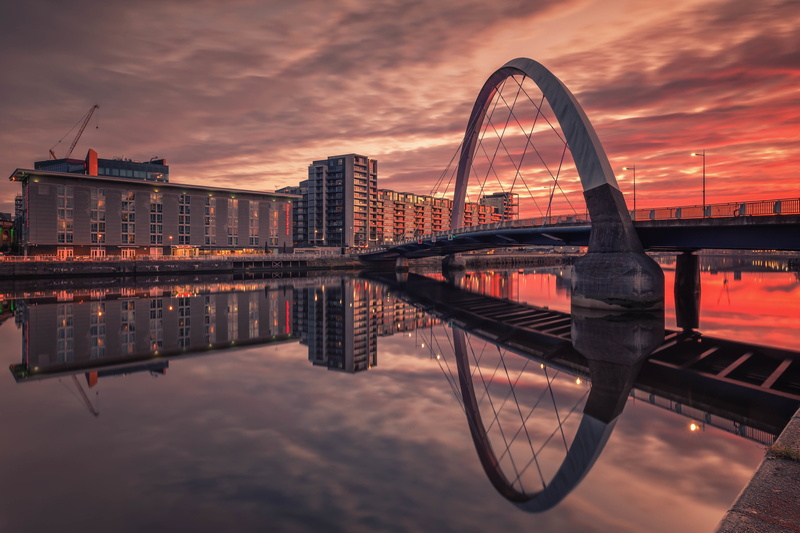 5K, Squinty Bridge, Glasgow, River Clyde, Scottish, Hilton Garden Inn