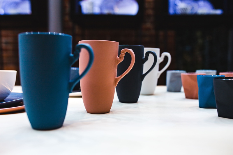 dishware, refreshment, coffee, retail, business, Collection, dishes, coffee - Drink, ceramic, mug, 5K, cup, selective focus, group of objects, close-up