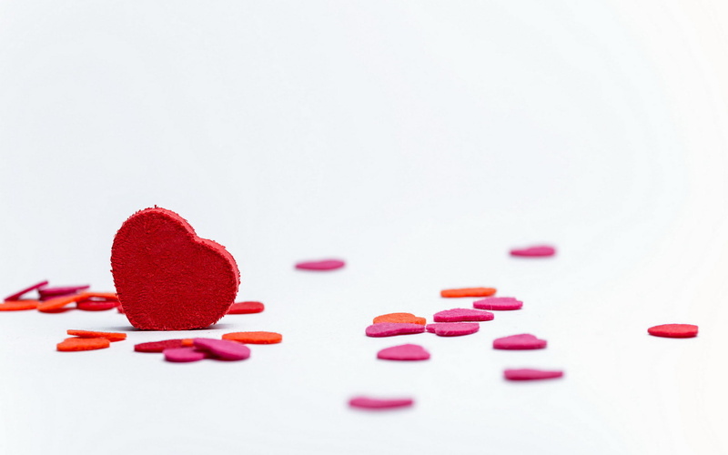 food, lot, sweet, 1080P, orange, still life, white, photography, large group of objects, Love, background, copy space, heart, cut, heart shape, candy heart