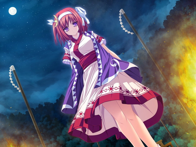 event, character, cloud - sky, red, computer Graphic, night, anime, digital composite, sky, women, people, moon, illuminated, outdoors, adult, no people