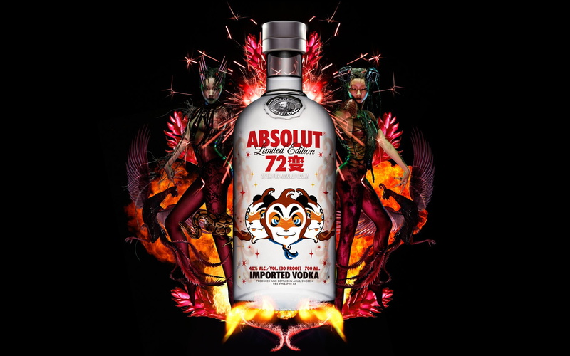 vodka, alcohol, absolut, 1080P