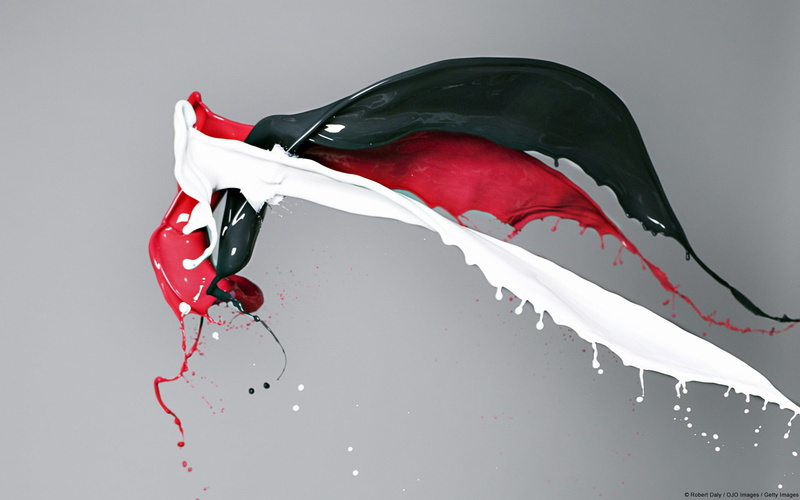 creativity, simple background, paint splatter, motion, drop, water, studio shot, red, patriotism, nature, 1080P, paint, no people, splashing, gray background