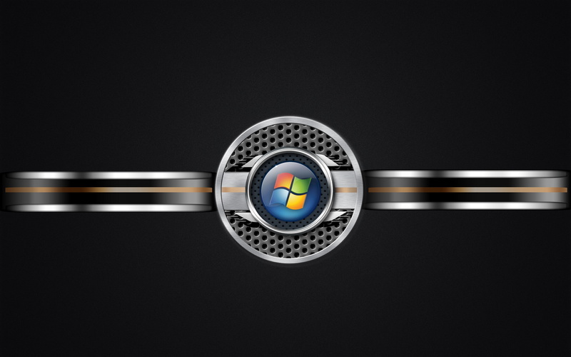 2K, os, windows 7, steel, black, logo, system