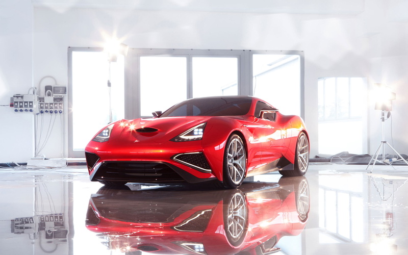 transportation, wheel, no people, car, red, modern, icona vulcano, supercar, mode of transportation, stationary, speed, exhibition, table, engine, elegance