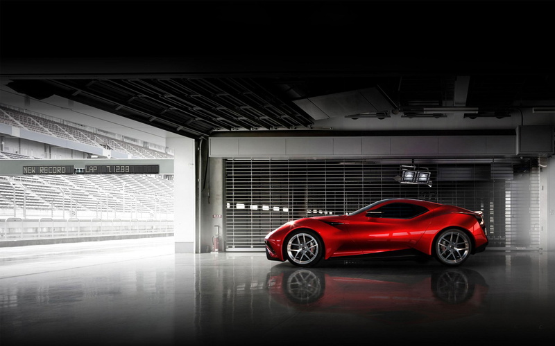 2013, icona, cars, coupe, sports, vulcano, other cars, red, 2K