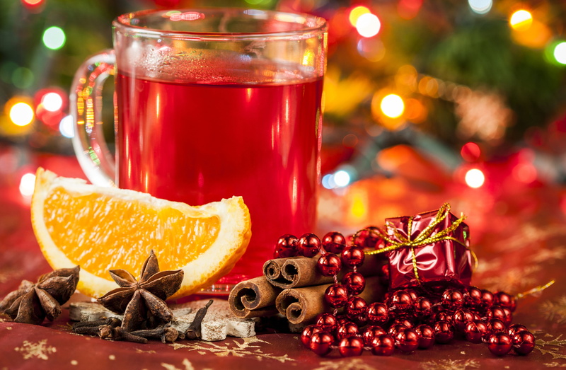 still life, drink, indoors, Christmas, orange, focus on foreground, 4K, food, Anis, christmas lights, gingerbread cookie, Cup, mug, mulled wine, clear