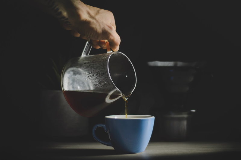 human hand, one person, pour over, café, mug, hand, 4K, coffee pot, drip, beverage, refreshment, pottery, coffee - drink, human body part, montreal, freshness