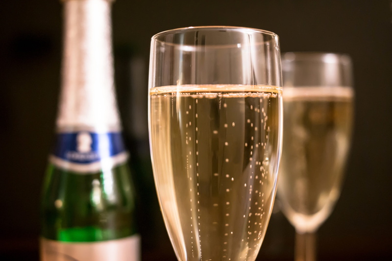 alcohol, black background, birthday, celebrate, refreshment, still life, container, close-up, champagne glass, drink, drinking glass, new years eve, celebration