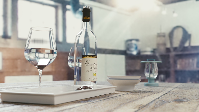 nature, wine Bottle, focus on foreground, refreshment, glass, wood - Material, household equipment, alcohol, drink, glass - material, white, tray, indoors